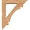 Ekena Millwork Merced Traditional Smooth Bracket w/ Offset Brace, Western Red Cedar, 7 1/2"W x 38"D x 44"H BKT0806X38X44MRC01SWR - alternate 2